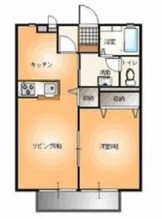 茨城県古河市西町【アパート】の間取り