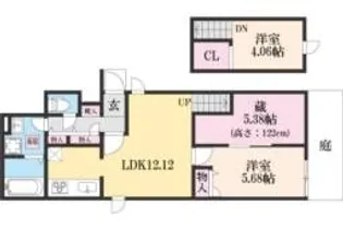 BelleLead御所東【1階】の間取り