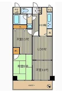グローリア初穂千駄木【3階】の間取り