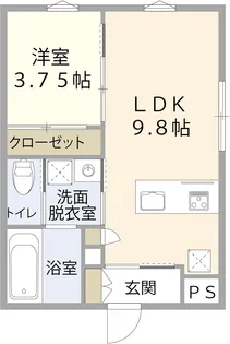 アーバンブランチ鳥屋野南【1階】の間取り