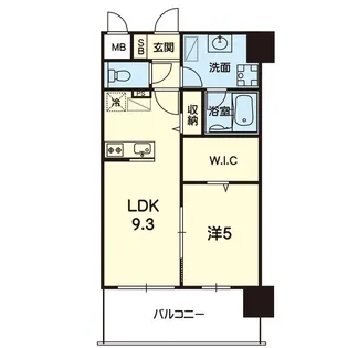 mon reve光の森【3階】の間取り