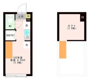 東京都杉並区和泉1【アパート】の間取り