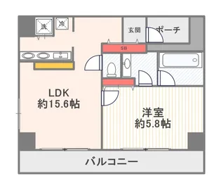 インペリアル南麻布コート棟【5階】の間取り
