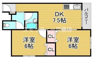 エルムハイツ【3階】の間取り