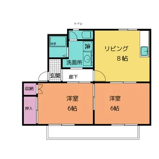 アデリアハウス【1階】の間取り