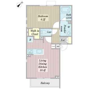 ブリッジハイツ【3階】の間取り
