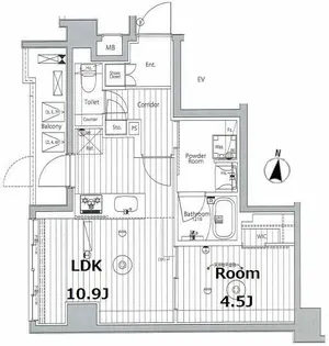 メイクス東向島II【2階】の間取り