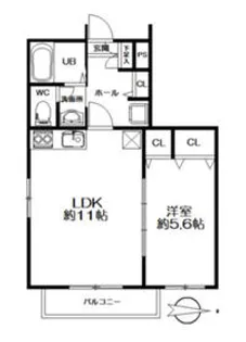 ムーンライトB【1階】の間取り