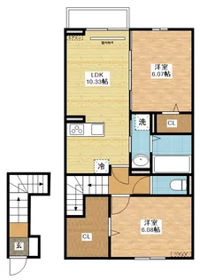 サニーフラワーハウス【2階】の間取り
