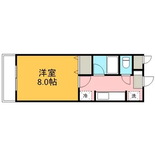 ブレインマンションササキ【2階】の間取り
