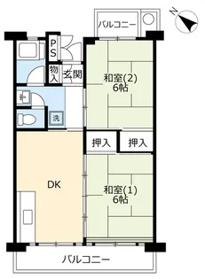 UR所沢パークタウン並木通り【5階】の間取り