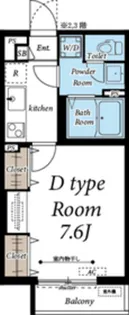 ヴィラ堀之内【1階】の間取り