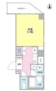 グランドソレイユ中延【3階】の間取り