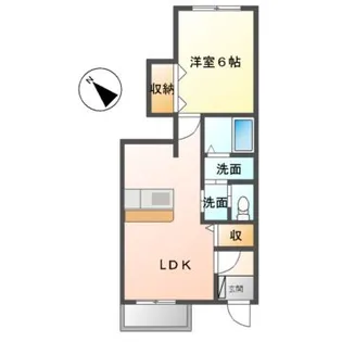 トワニーKIII棟【1階】の間取り