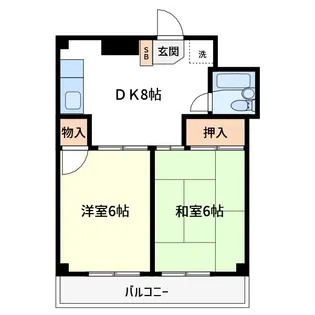 コーポはば【4階】の間取り