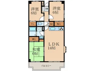 マンテネールII【2階】の間取り