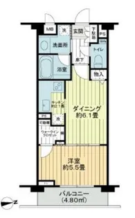 デュオ スカーラ新大久保【2階】の間取り