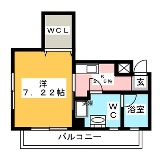 メゾンドフルール【3階】の間取り