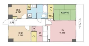 埼玉県さいたま市緑区太田窪1【マンション】の間取り