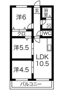 プロビデンス日比野【1階】の間取り