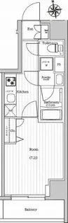プレミアムキューブG東新宿【2階】の間取り