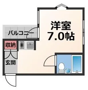 JPアパートメント生野II【4階】の間取り