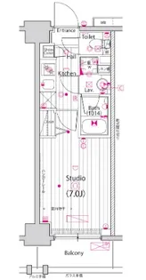 ガーラ・プライム横濱関内【10階】の間取り