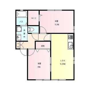 ヴィラシェーヌ I【1階】の間取り