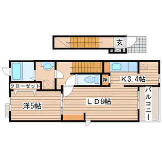 ビバコート【2階】の間取り