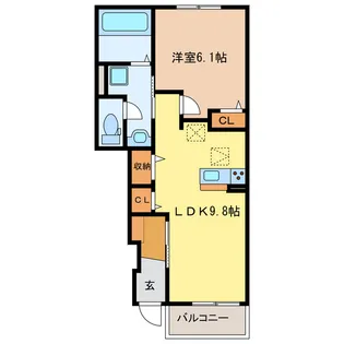 エスポワール・S【1階】の間取り