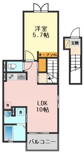 エストヴィエルジュ【2階】の間取り