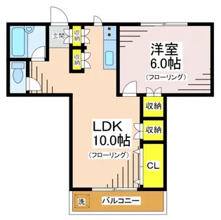 クレストN【1階】の間取り