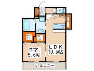 SEASONS WEST【4階】の間取り