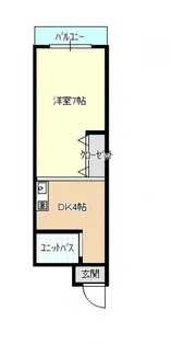 BAUHAUS舟入中町2(ルシェール舟入)【2階】の間取り