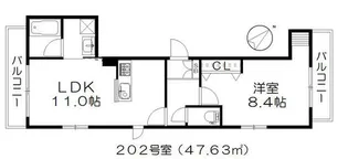 ヘーベルメゾン妙典【2階】の間取り