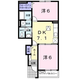 ブローテ M・Y【1階】の間取り