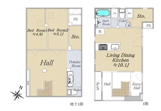 メゾンドズレッタ【1階】の間取り