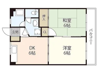 コーポ花本【2階】の間取り