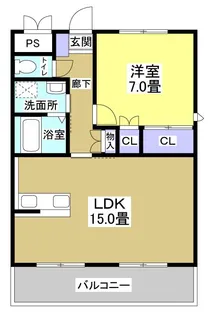 クレストヒル御殿【5階】の間取り
