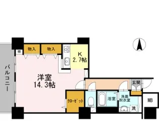 品川シーサイドビュータワーI【27階】の間取り