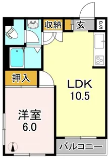 丸三ビルコーポラス平野【3階】の間取り