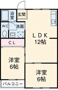 ドヌール山手【2階】の間取り