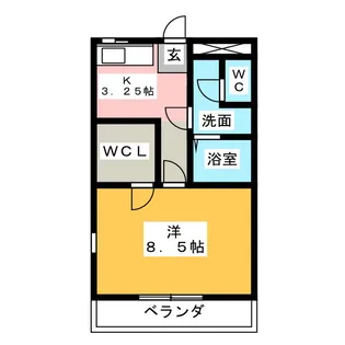 スカイヒルズ II【1階】の間取り