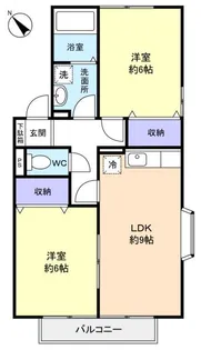 メゾンベール【2階】の間取り