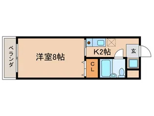 クロ-バ-ハイツII【5階】の間取り