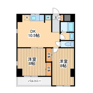 ベルカント相模大野【6階】の間取り