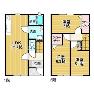 ヴェルジュ室岡の間取り
