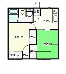 レジデンスR【1階】の間取り