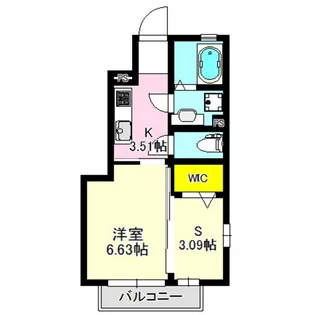ドミール高崎【1階】の間取り