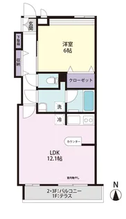 アンソレイユ【3階】の間取り